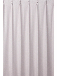 :厚地カーテン 無地シャンタン ペールピンク 2枚組