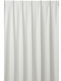 :厚地カーテン 無地シャンタン ナチュラル 2枚組